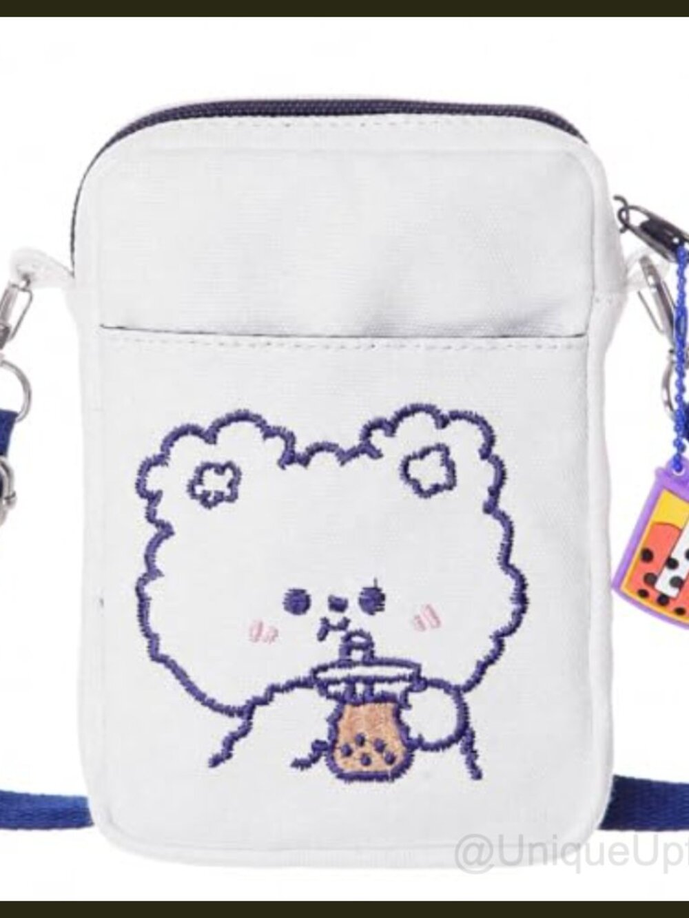 Canvas Crossbody Bag Mini Purse for Teen Girls Lightweight Adjustable Strap